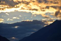 DSC 0794  Blick auf die Berge hinter Dorf Tirol